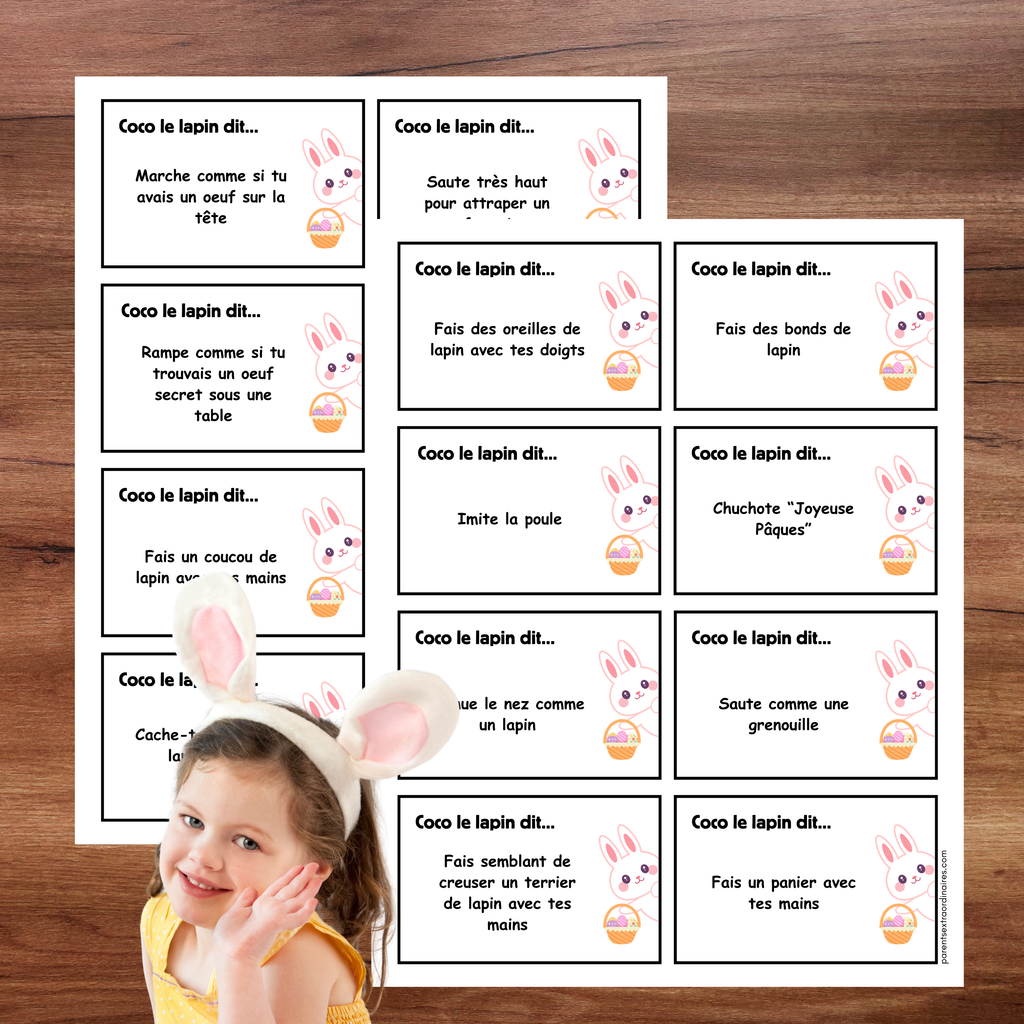 Ensemble d'activités thème lapin de Pâques
