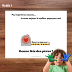 Affiches outils : empreintes pour fête des pères