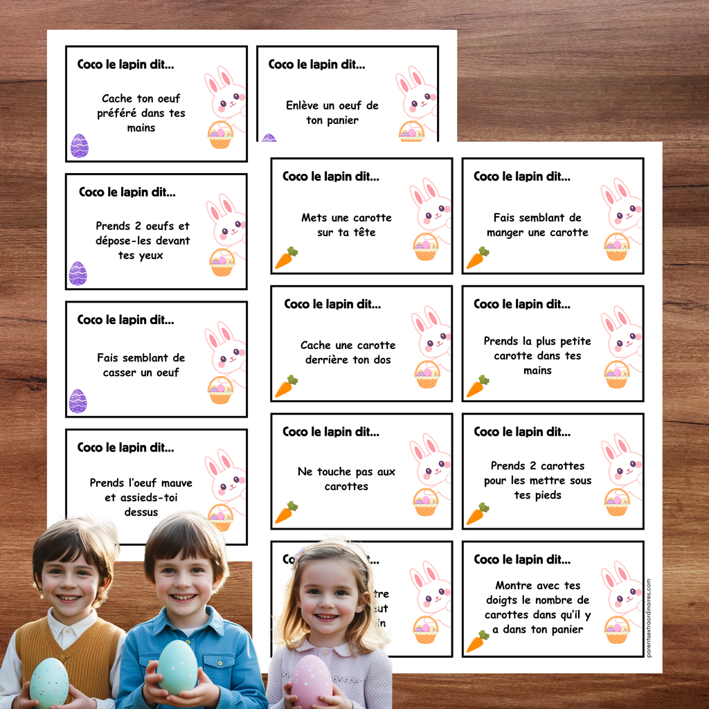 Ensemble d'activités thème lapin de Pâques