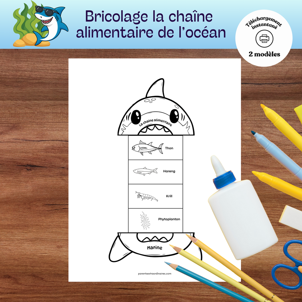 Bricolage la chaîne alimentaire de l'océan