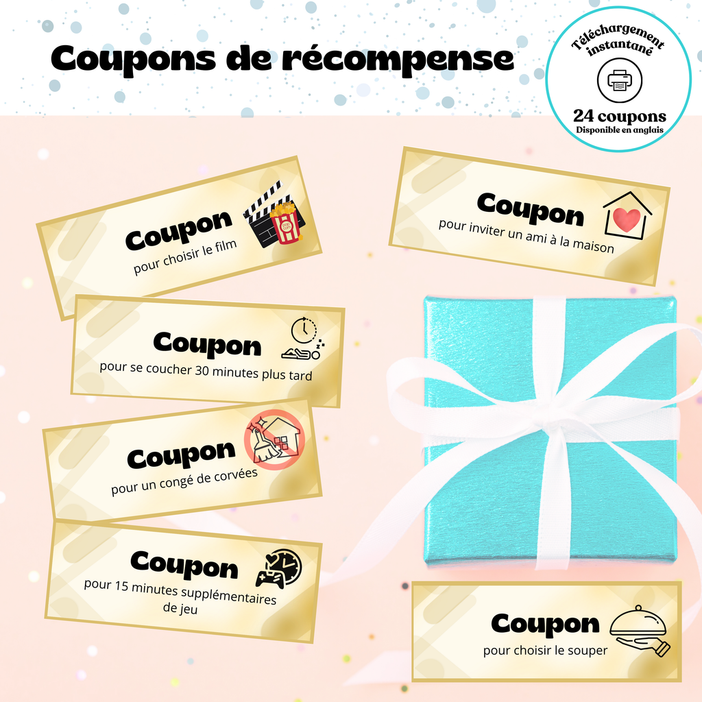 Coupons de récompense
