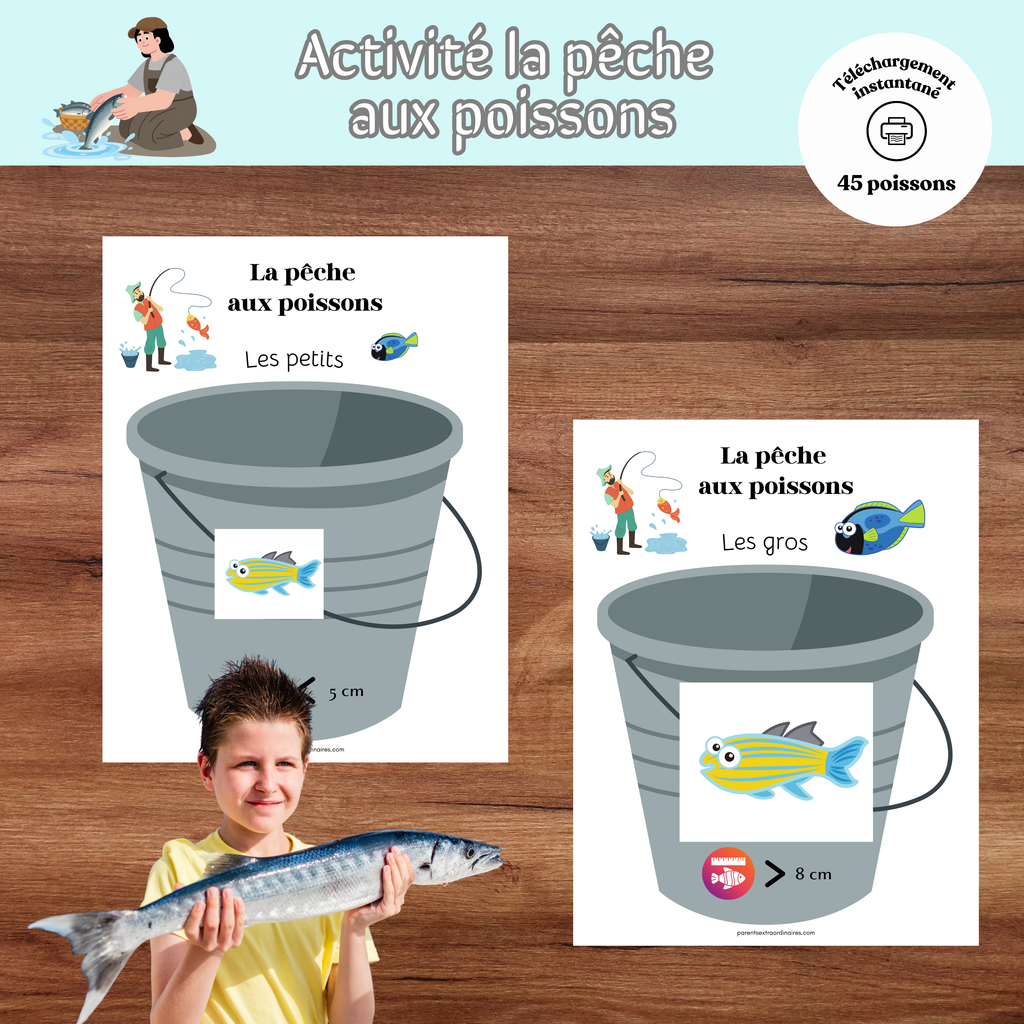 Activité la pêche aux poissons