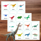 Cartes d'identification dinosaures