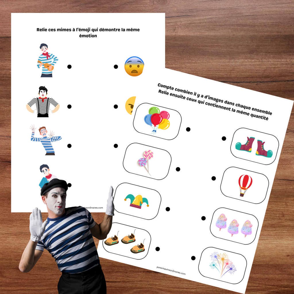 Cahier d'activités thème fête foraine