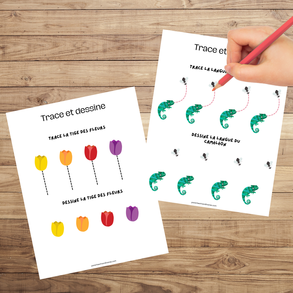 Activités de traçage : exercices pré-écriture