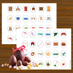 Carte pour chasse aux cocos de Pâques