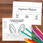 Bricolages couronne de lapin de Pâques