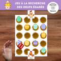 Jeu à la recherche des oeufs égarés