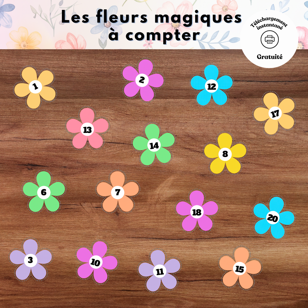 Les fleurs magiques à compter