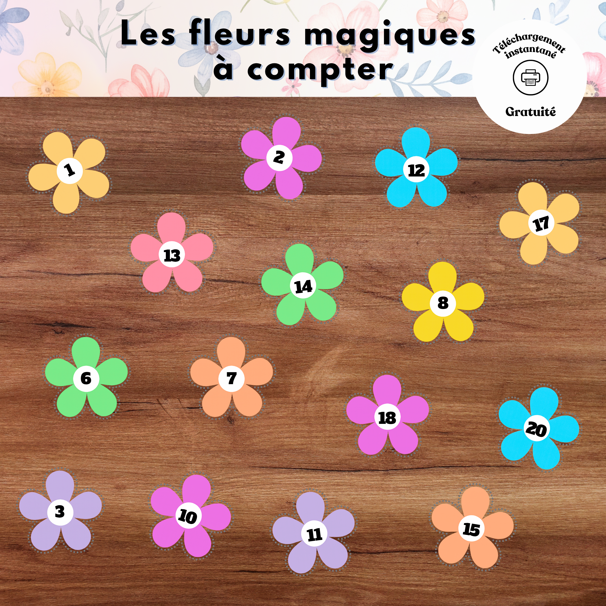 Les fleurs magiques à compter