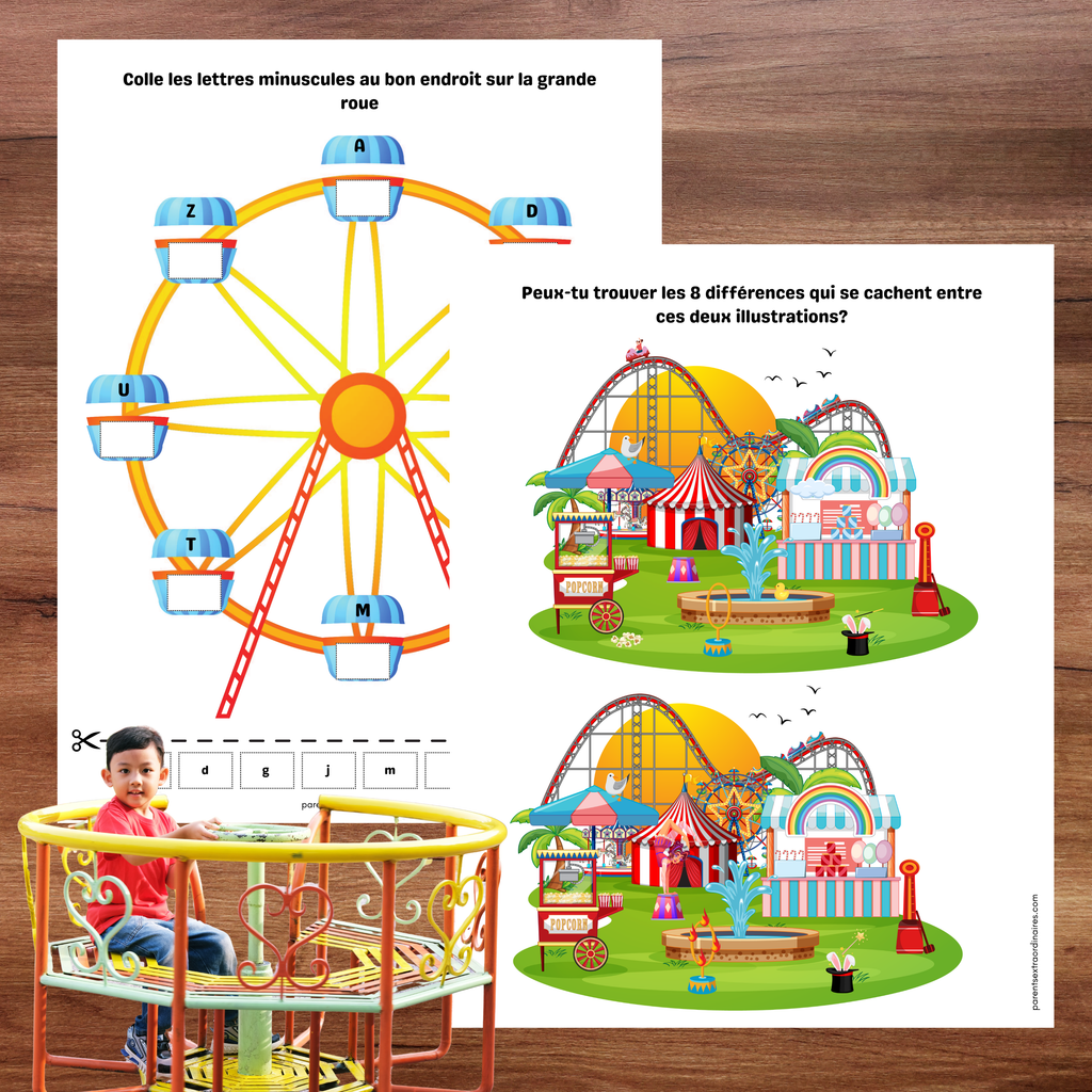 Cahier d'activités thème fête foraine