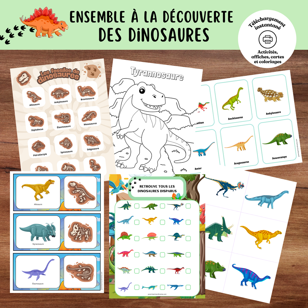 Ensemble à la découverte des dinosaures