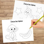 Activités de traçage : exercices pré-écriture