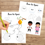 Activités de traçage : exercices pré-écriture