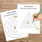 Activités de traçage : exercices pré-écriture