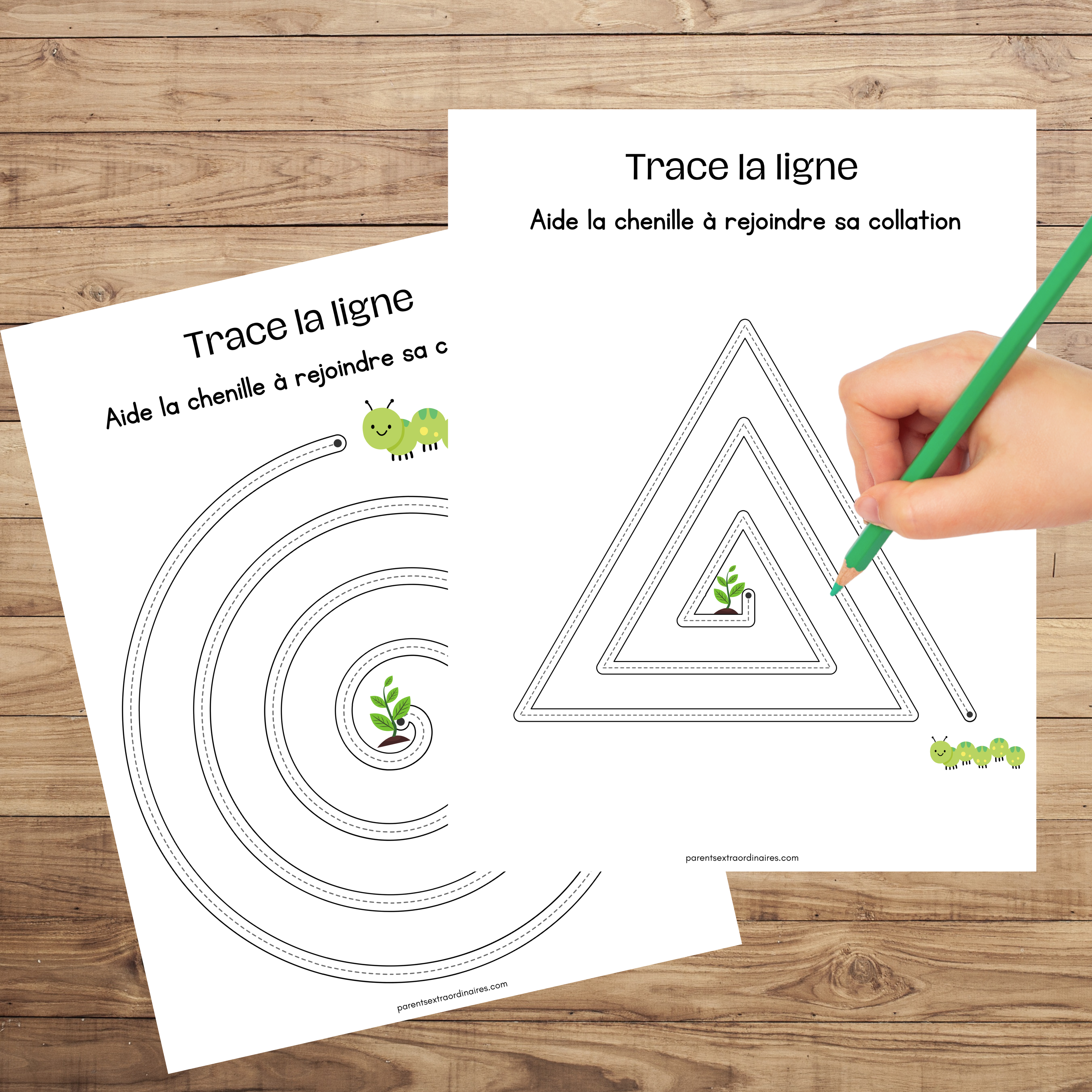 Activités de traçage : exercices pré-écriture