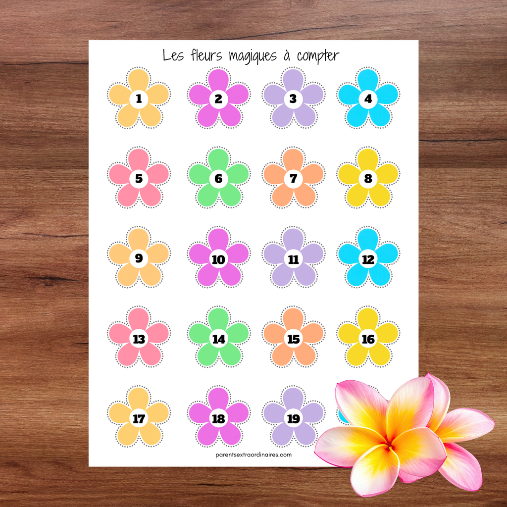Les fleurs magiques à compter