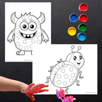 Ensemble de coloriages à points