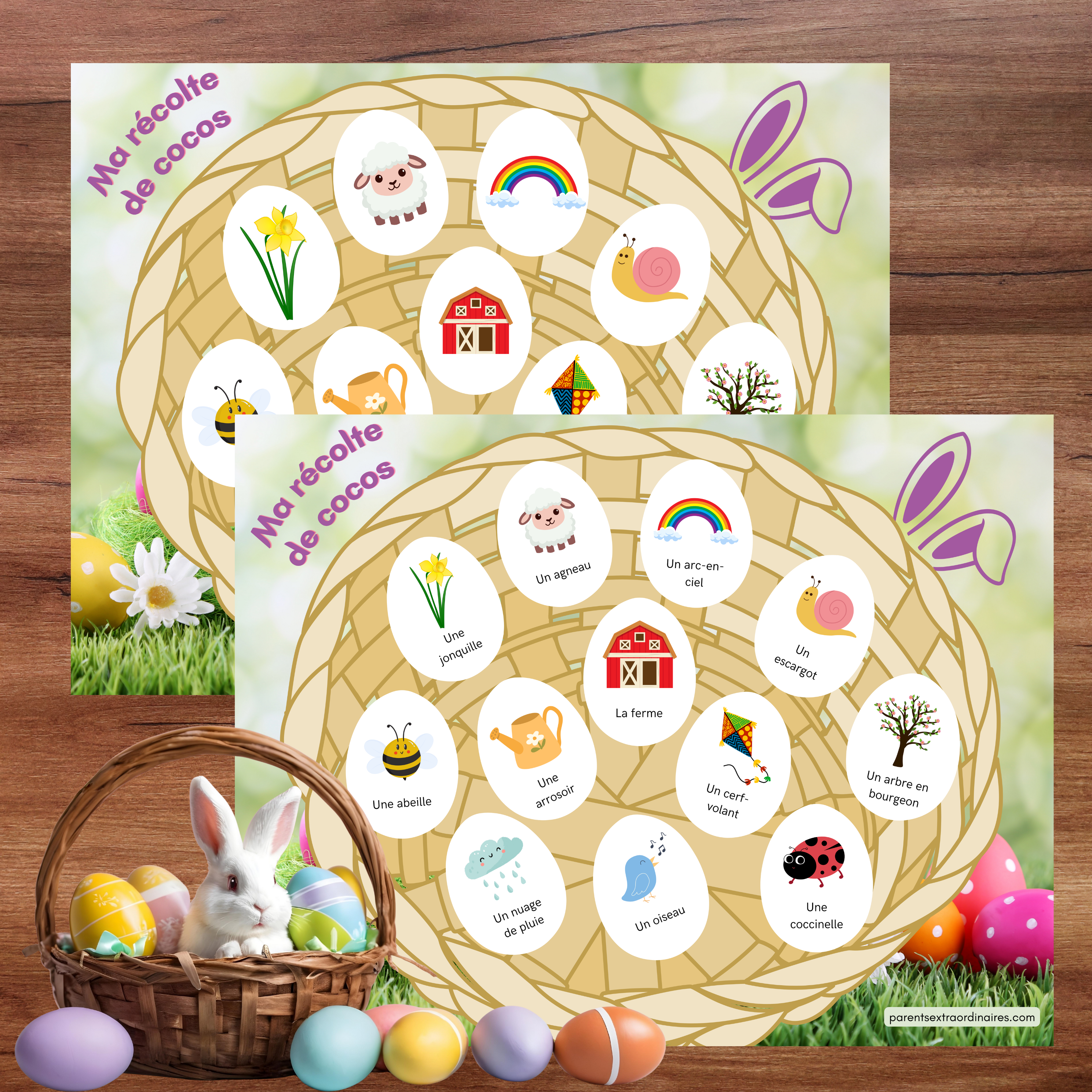 Activités lampe de poche : Thème Pâques