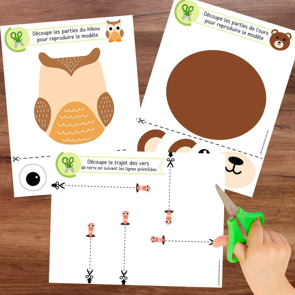 Cahier éducatif de découpage à thème nature conçu pour développer la motricité fine, la coordination œil-main et la maîtrise des ciseaux. Grâce à 50 activités variées et progressives, les enfants acquièrent de l’aisance dans leurs gestes tout en s’amusant avec des éléments de la nature.