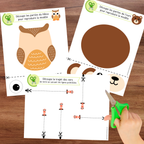 Cahier éducatif de découpage à thème nature conçu pour développer la motricité fine, la coordination œil-main et la maîtrise des ciseaux. Grâce à 50 activités variées et progressives, les enfants acquièrent de l’aisance dans leurs gestes tout en s’amusant avec des éléments de la nature.