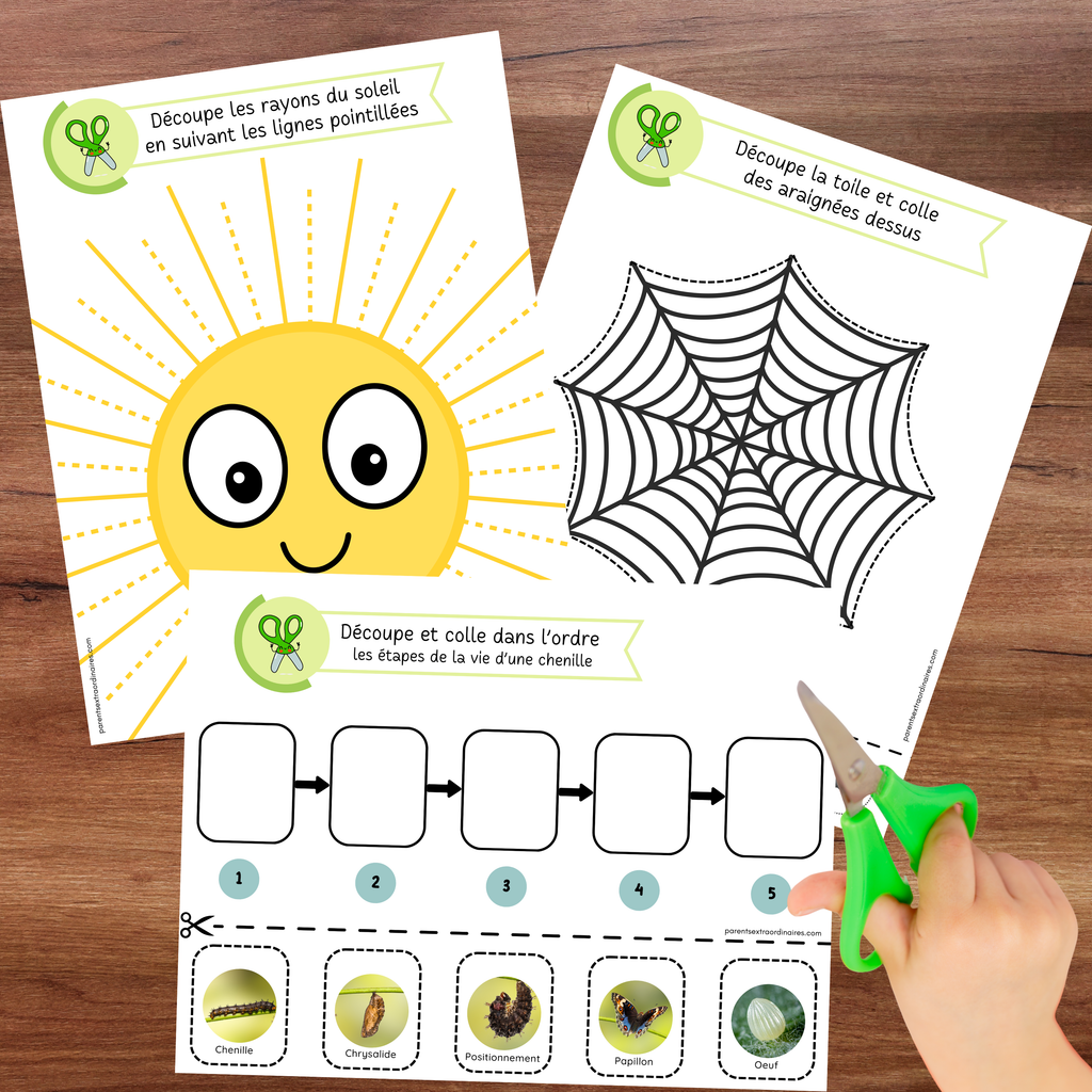 Aidez votre enfant à maîtriser les ciseaux tout en explorant la nature ! Ce cahier de découpage comprend 50 activités progressives qui développent la motricité fine, la coordination et la confiance en soi de façon ludique et éducative.