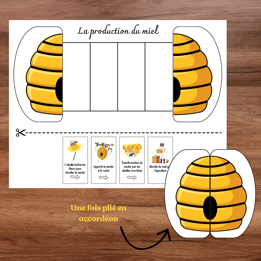 Bricolages schémas thème abeille