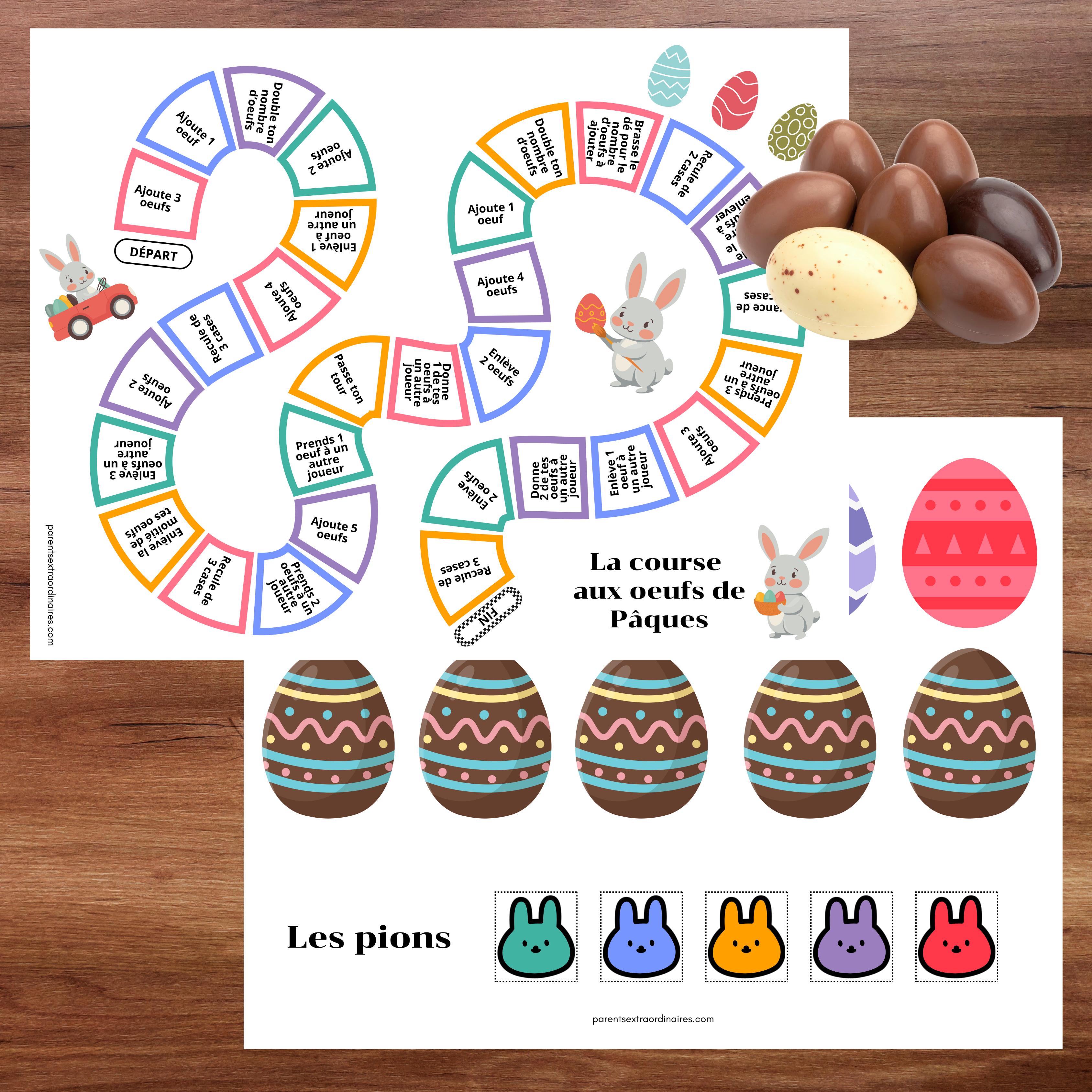 Ensemble d'activités de Pâques