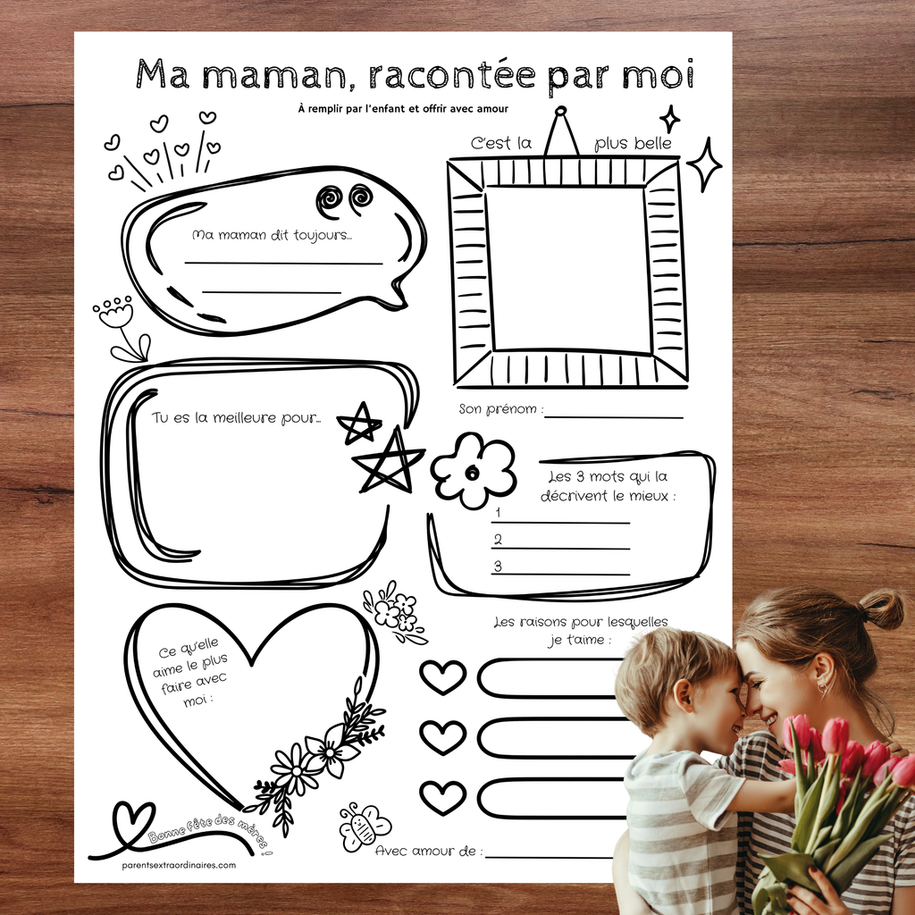 Ensemble d’activités fête des mères