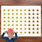 Tableau d'apprentissage de la propreté et certificat : thème construction