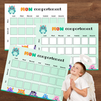 Tableau de comportement : thème monstres