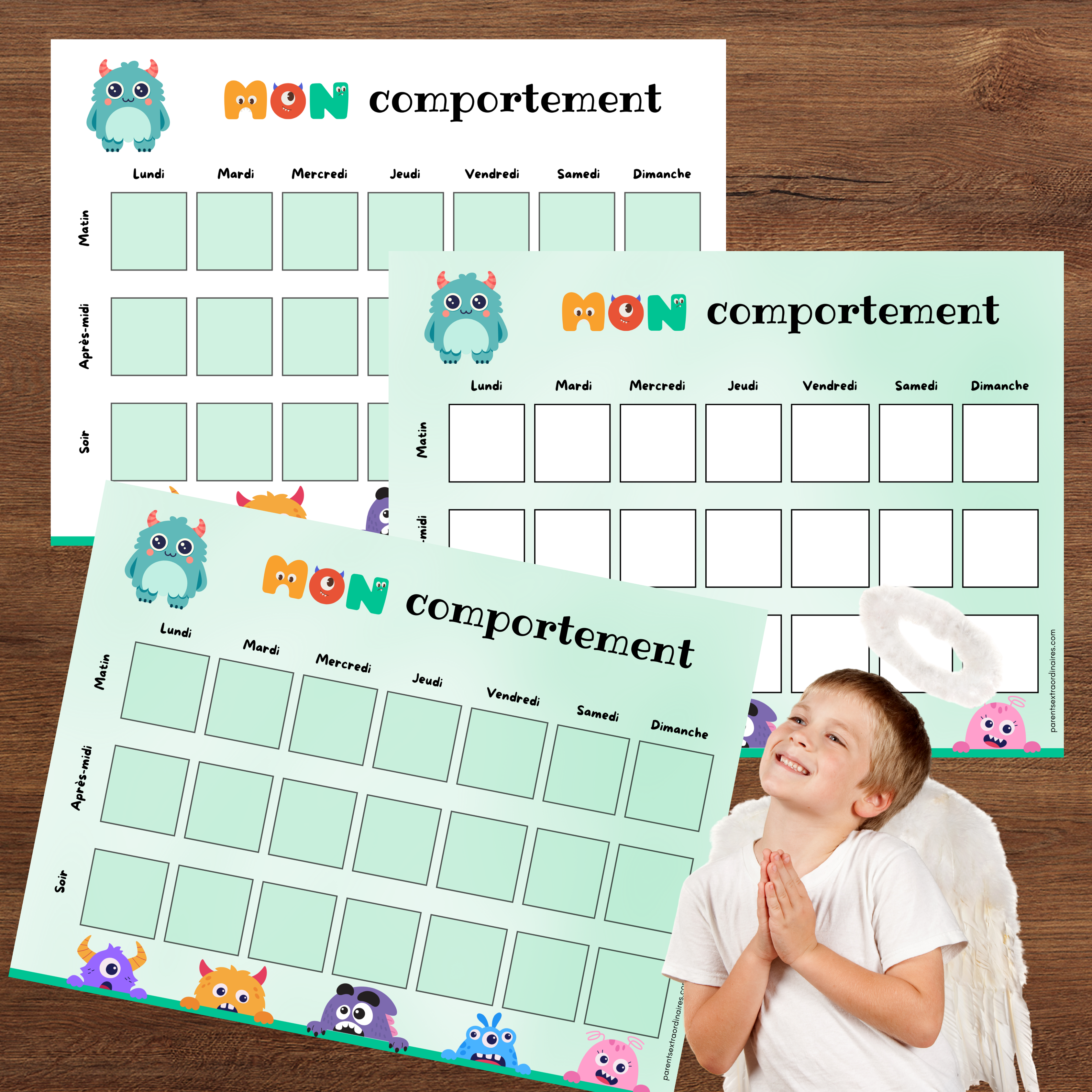 Tableau de comportement : thème monstres