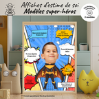 Affiches estime de soi - super héros/super héroïne