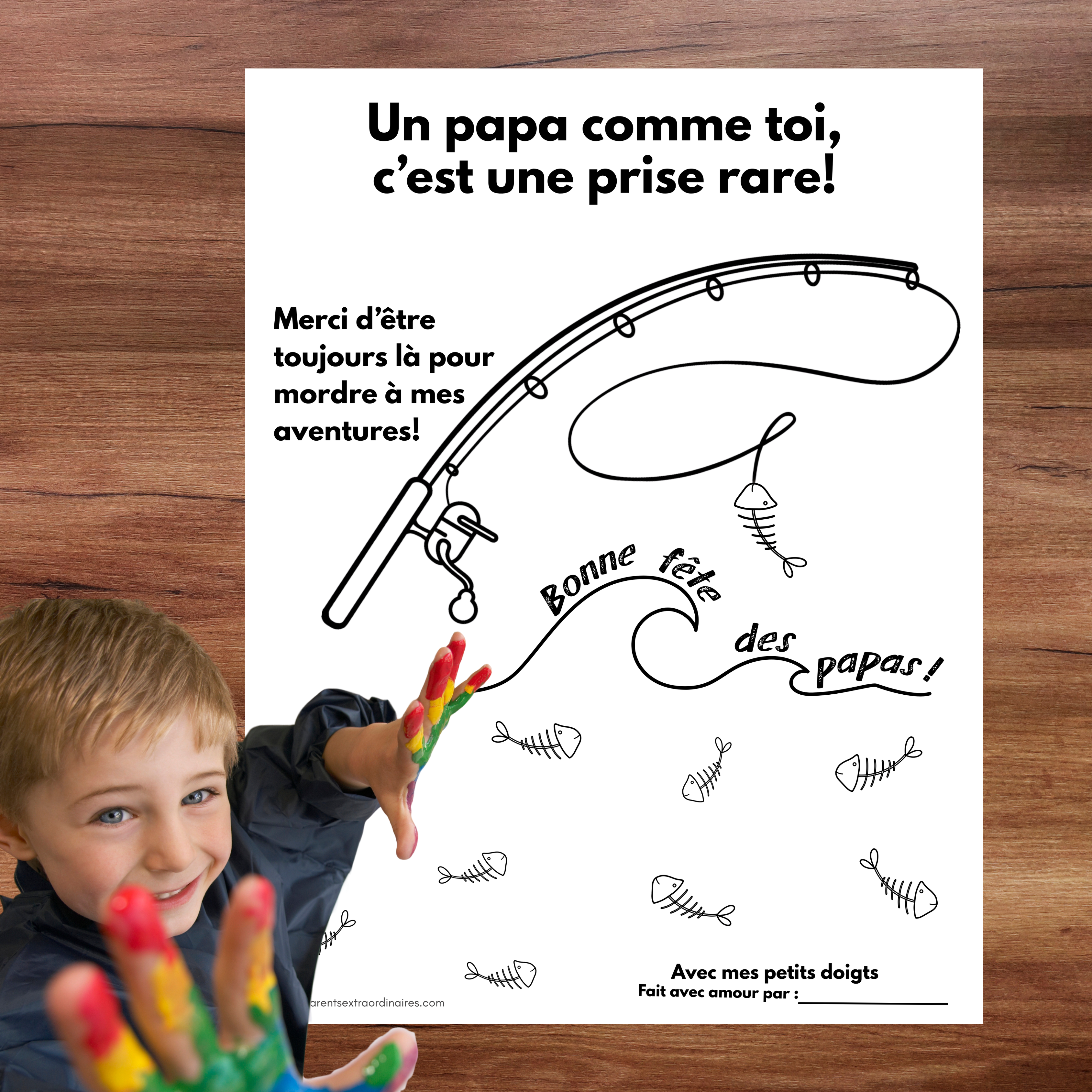 Ensemble d’activités fête des pères