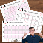 Tableau de comportement : thème chats