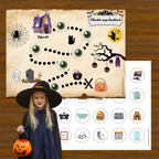 Carte pour chasse aux bonbons d'Halloween