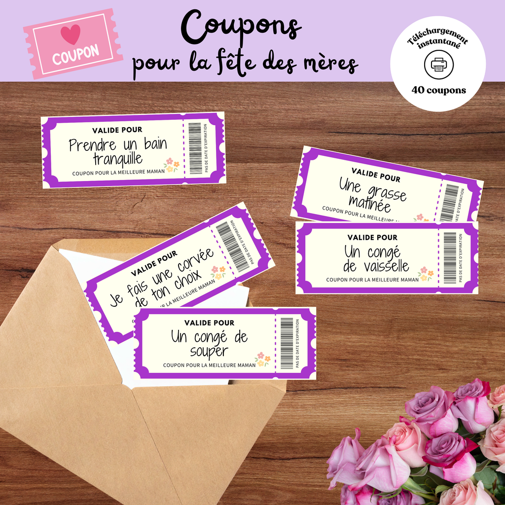 Coupons privilèges pour maman