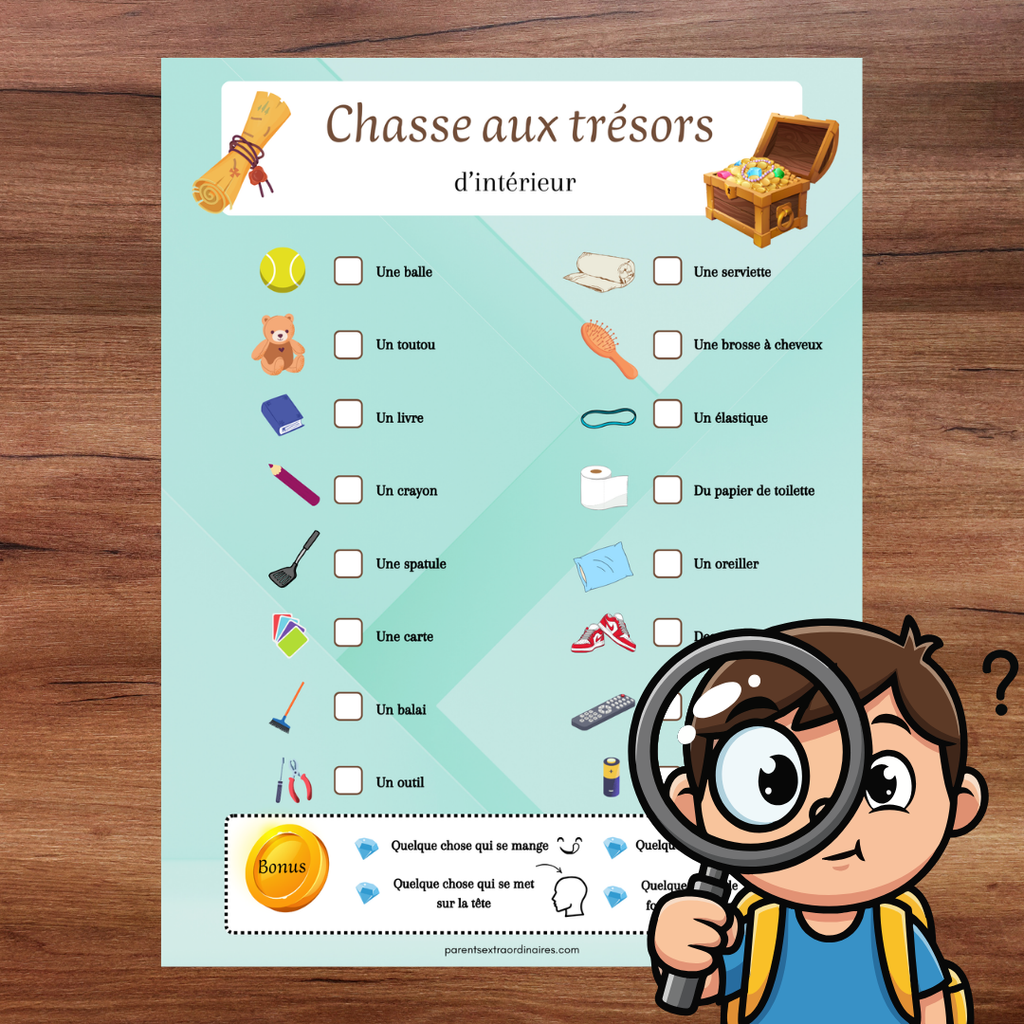 Fiches chasses aux trésors
