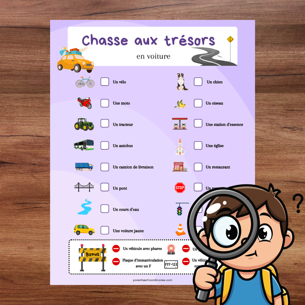 Fiches chasses aux trésors
