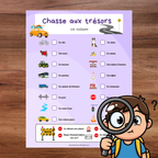 Fiches chasses aux trésors