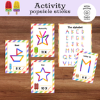 Activité bâtons de popsicle : cartes défis