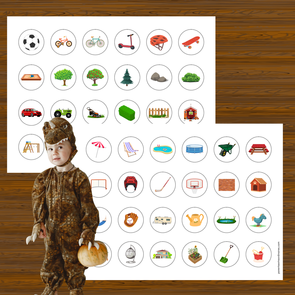 Carte pour chasse aux bonbons d'Halloween