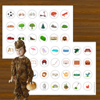 Carte pour chasse aux bonbons d'Halloween