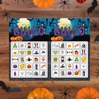 Cartes et images à piger du jeu de bingo d’Halloween