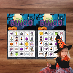 30 cartes de bingo d’Halloween différentes à imprimer pour jouer en famille