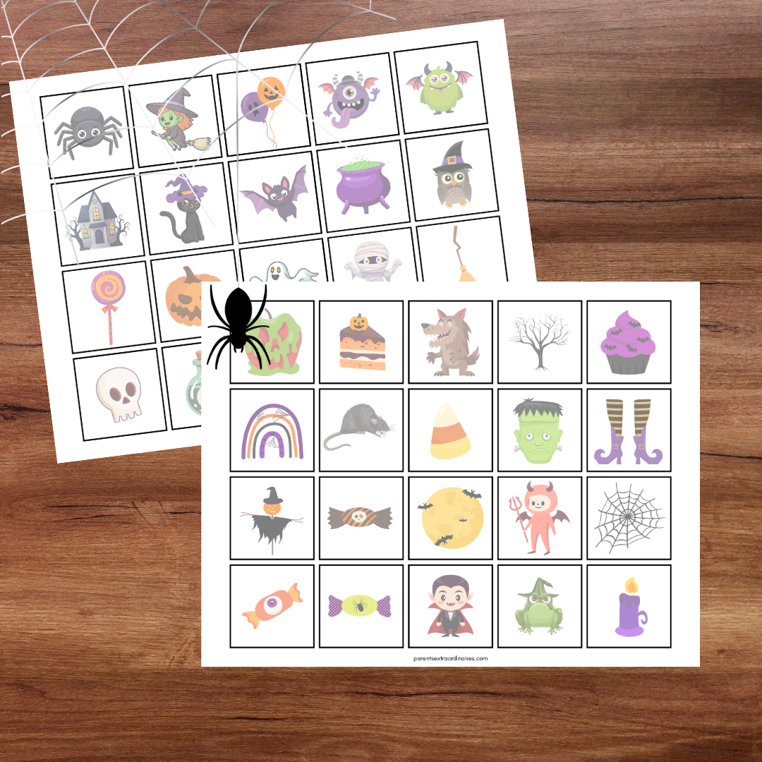 Jeu de bingo d’Halloween à plastifier et réutiliser