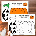 Bricolage de citrouille d’Halloween à imprimer