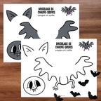Bricolage de chauve-souris d’Halloween à découper