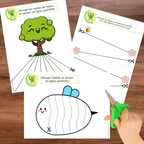 Cahier éducatif de découpage à thème nature conçu pour développer la motricité fine, la coordination œil-main et la maîtrise des ciseaux. Grâce à 50 activités variées et progressives, les enfants acquièrent de l’aisance dans leurs gestes tout en s’amusant avec des éléments de la nature.