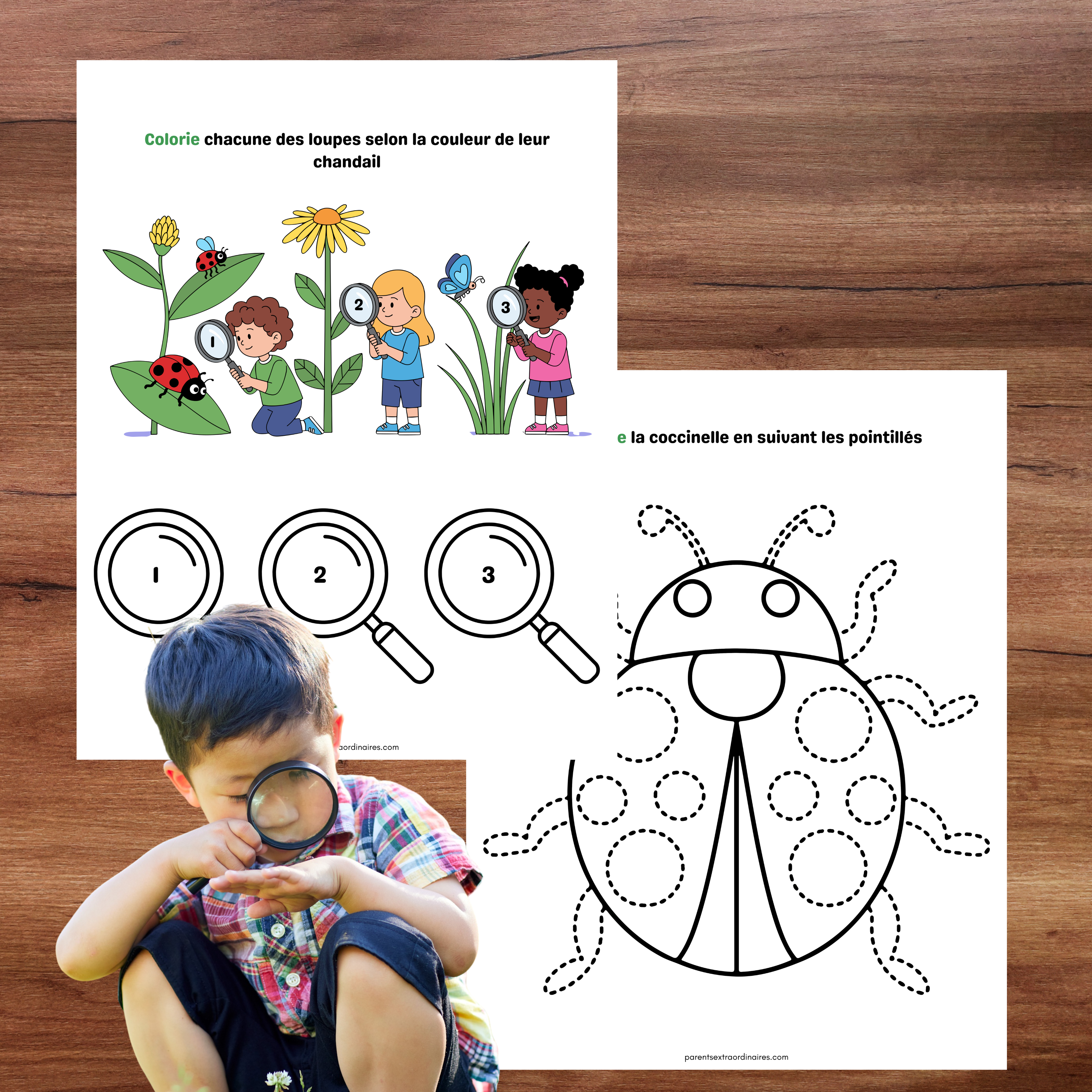 Cahier d’activités thème printemps pour enfants de 2 à 5 ans comprenant jeux éducatifs, coloriages et activités de motricité fine à imprimer.
